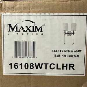 Maxim Lucent Two Light Wall Sconce w/Heritage Finish Lighting 2-E12 Candelabra-